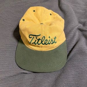 Vintage Titleist leather strap back hat